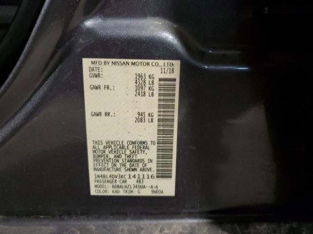 2019 NISSAN ALTIMA SV - 1N4BL4DV3KC141116