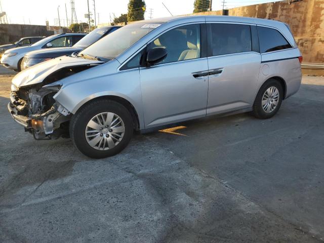 HONDA ODYSSEY LX 2015 silver  gas 5FNRL5H29FB055591 photo #1