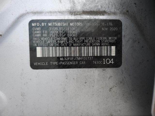 2021 MITSUBISHI MIRAGE G4 - ML32FUFJ7MHF01737