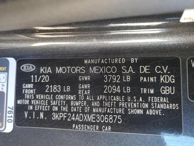 2021 KIA FORTE FE - 3KPF24ADXME306875