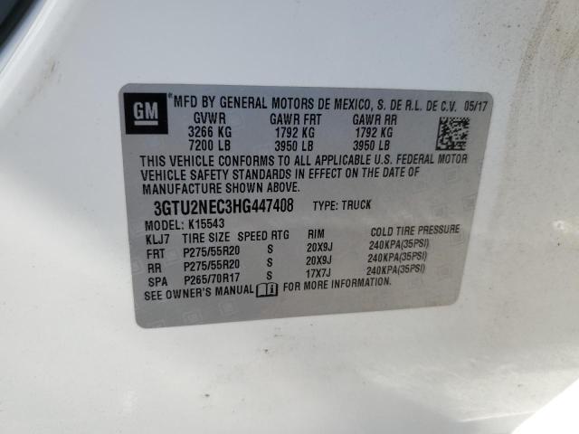 2017 GMC SIERRA K15 - 3GTU2NEC3HG447408