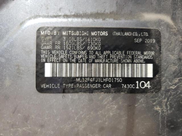 2020 MITSUBISHI MIRAGE G4 - ML32F4FJ1LHF01750