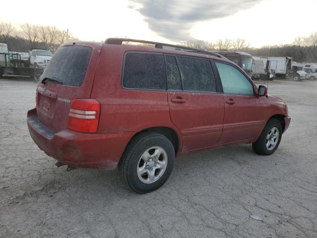 TOYOTA HIGHLANDER 2003 burgundy 4dr spor gas JTEGF21A730083488 photo #4