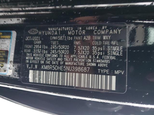 2022 HYUNDAI PALISADE L - KM8R5DHE5NU398687