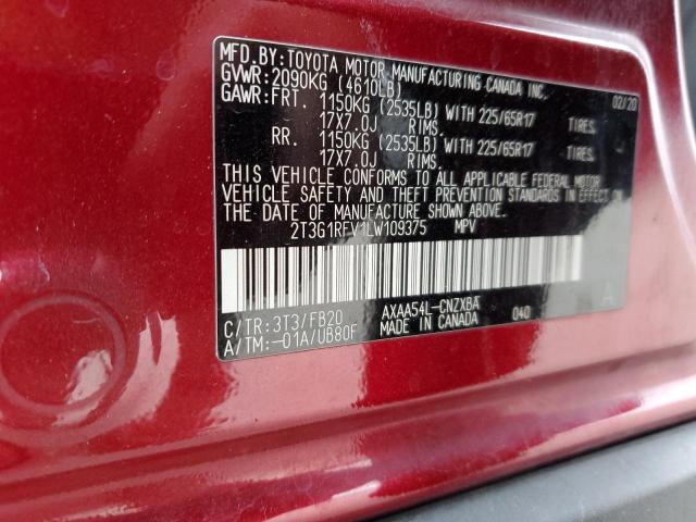 2020 TOYOTA RAV4 LE - 2T3G1RFV1LW109375