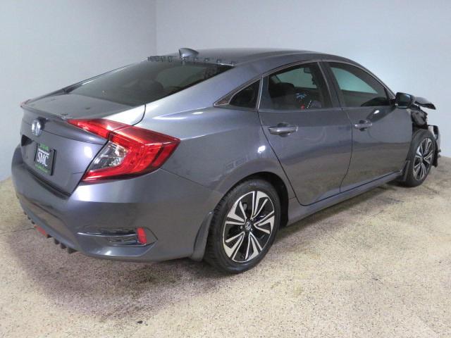 HONDA CIVIC EXL 2017 gray sedan 4d gas 2HGFC1F70HH645185 photo #4