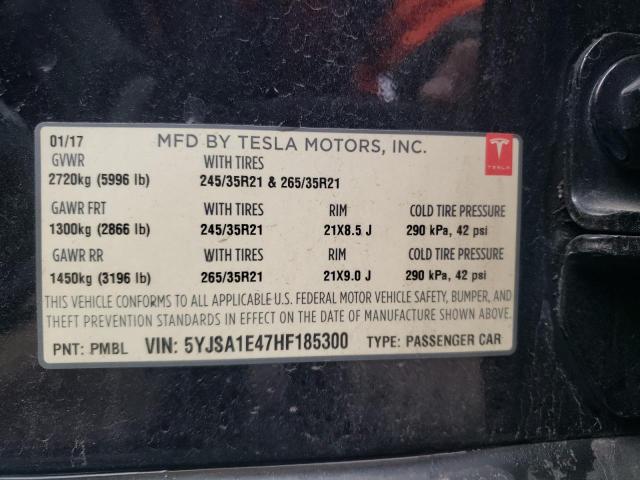 2017 TESLA MODEL S - 5YJSA1E47HF185300