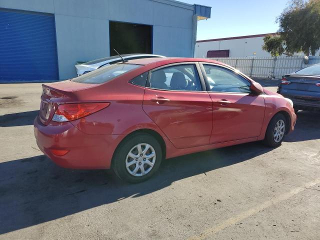 HYUNDAI ACCENT GLS 2014 red sedan 4d gas KMHCT4AE8EU620371 photo #4