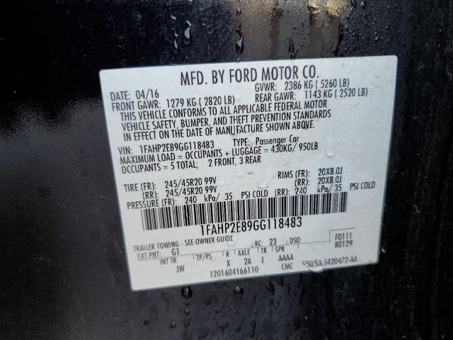 VIN 1FAHP2E89GG118483 2016 FORD TAURUS no.13