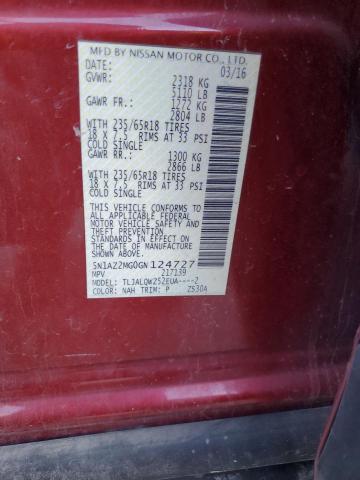 2016 NISSAN MURANO S - 5N1AZ2MG0GN124727