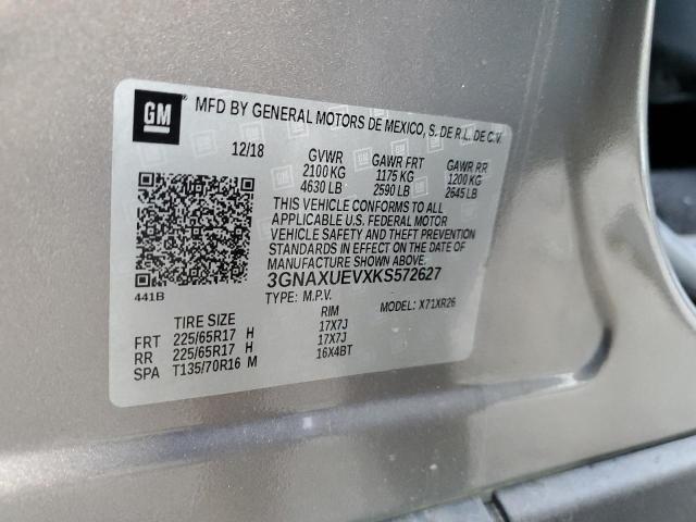 2019 CHEVROLET EQUINOX LT - 3GNAXUEVXKS572627