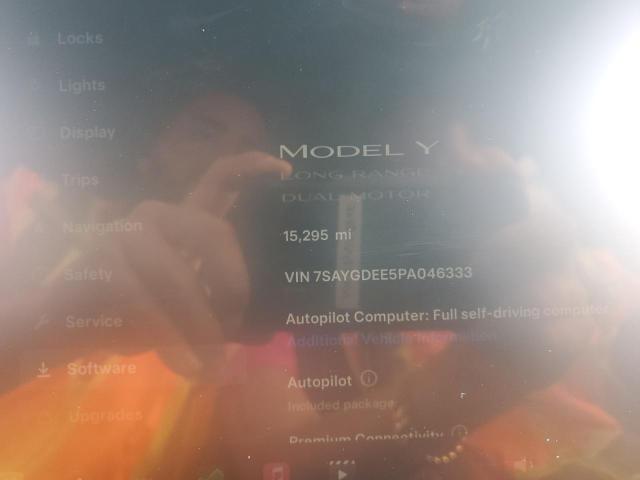 VIN 7SAYGDEE5PA046333 2023 TESLA MODEL Y no.9