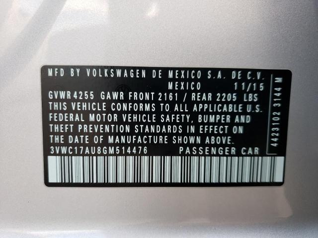 2016 VOLKSWAGEN GOLF SPORT - 3VWC17AU8GM514476