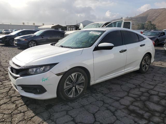 HONDA CIVIC EX 2018 white  gas 19XFC1F35JE201880 photo #1