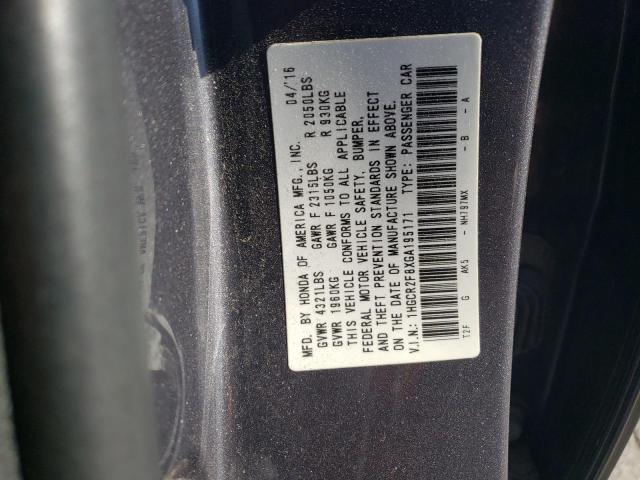 2016 HONDA ACCORD EXL - 1HGCR2F8XGA195171