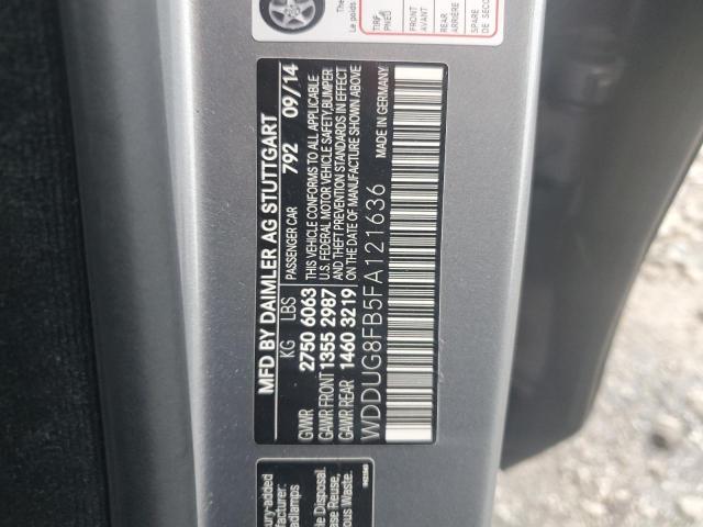 2015 MERCEDES-BENZ S 550 4MAT - WDDUG8FB5FA121636