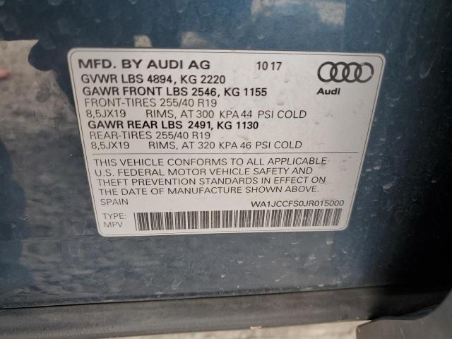 VIN WA1JCCFS0JR015000 2018 AUDI Q3 no.12