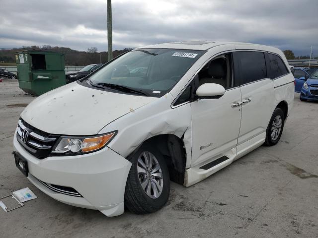 HONDA ODYSSEY EX 2015 white  gas 5FNRL5H66FB078538 photo #1