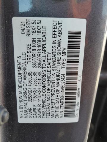 2021 HONDA CR-V EX - 7FART6H54ME023424
