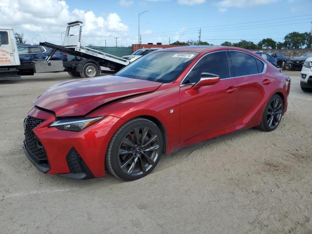 LEXUS IS 350 F S 2021 red  gas JTHGZ1B22M5044694 photo #1