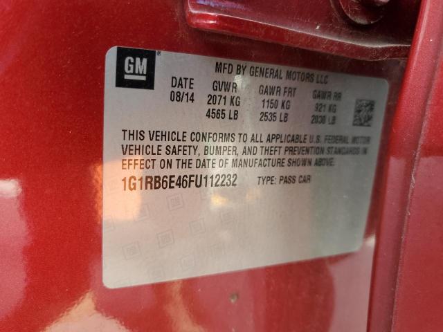 VIN 1G1RB6E46FU112232 2015 Chevrolet Volt no.13