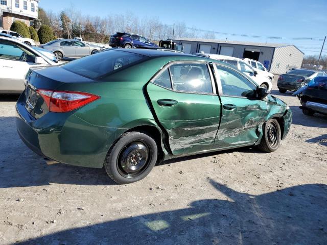 TOYOTA COROLLA L 2015 green sedan 4d gas 2T1BURHE0FC242187 photo #4