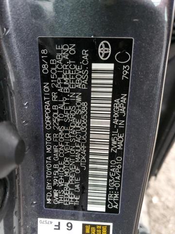2018 TOYOTA PRIUS - JTDKARFU6J3065388
