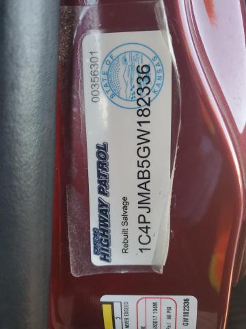 2016 JEEP CHEROKEE S - 1C4PJMAB5GW182336