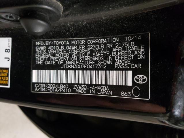 2015 TOYOTA PRIUS - JTDKN3DU7F0417312