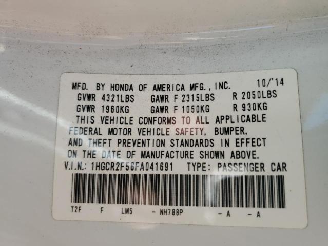 2015 HONDA ACCORD SPO - 1HGCR2F56FA041691