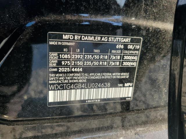 2020 MERCEDES-BENZ GLA 250 4M - WDCTG4GB4LU024638