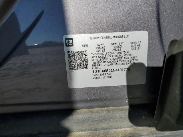 2022 CHEVROLET BOLT EV 2L - 1G1FX6S01N4101773