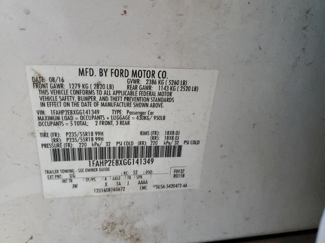 2016 FORD TAURUS SEL - 1FAHP2E8XGG141349