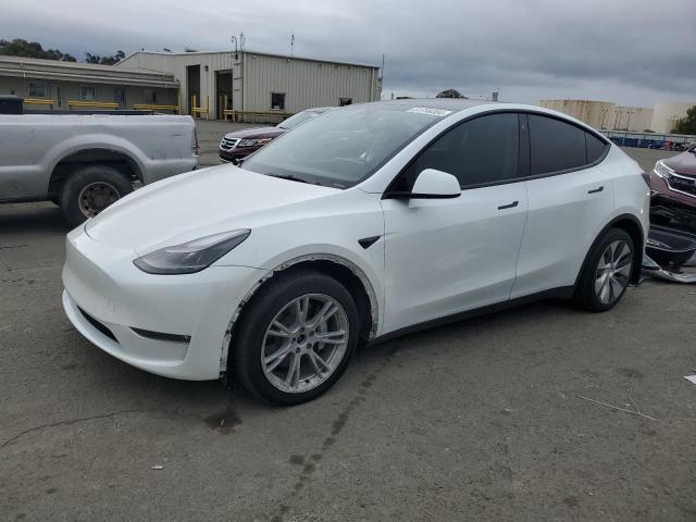 TESLA MODEL Y 2022 white  electric 7SAYGDEE7NF548373 photo #1