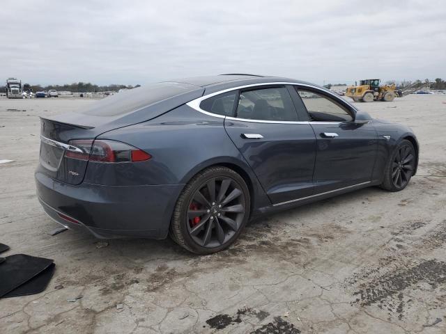 TESLA MODEL S 2014 gray hatchbac electric 5YJSA1H10EFP52671 photo #4