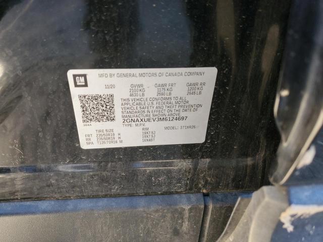 2021 CHEVROLET EQUINOX LT - 2GNAXUEV3M6124697