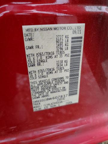 2022 NISSAN FRONTIER S - 1N6ED1EJ8NN607837