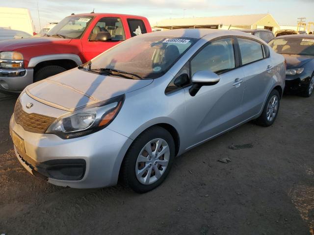 KIA RIO LX 2014 silver  gas KNADM4A3XE6404446 photo #1