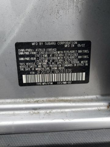 2022 SUBARU CROSSTREK - JF2GTHSC1NH281876