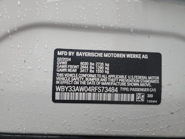 2024 BMW I4 M50 - WBY33AW04RFS73484