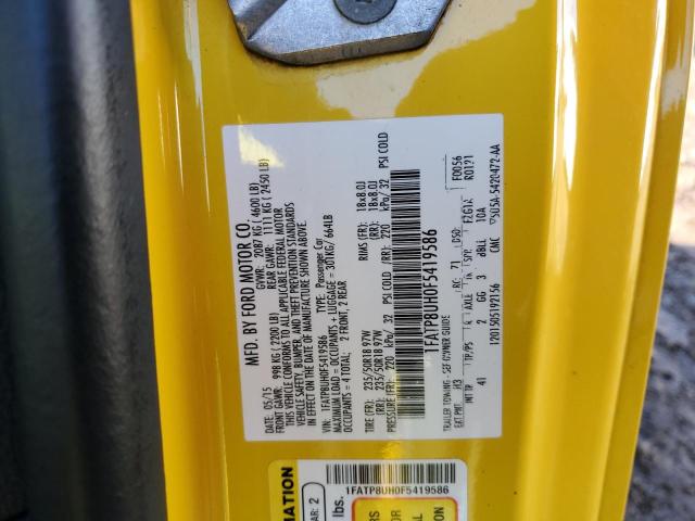 2015 FORD MUSTANG - 1FATP8UH0F5419586