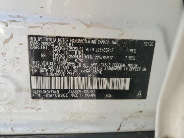 2020 TOYOTA RAV4 XLE - 2T3W1RFV4LC057186