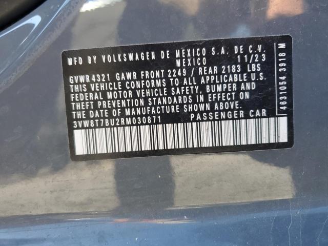 2024 VOLKSWAGEN JETTA 40TH 3VW8T7BU2RM030871