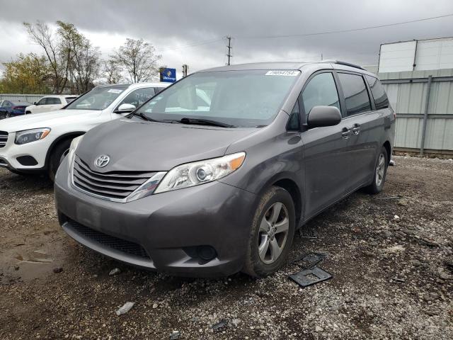 TOYOTA SIENNA LE 2016 charcoal  gas 5TDKK3DC7GS705216 photo #1