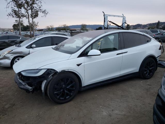 TESLA MODEL X 2022 white  electric 7SAXCBE63NF336994 photo #1