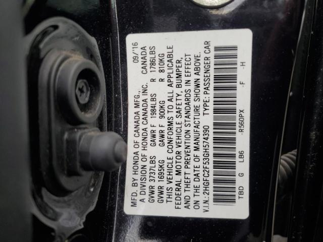 2016 HONDA CIVIC LX - 2HGFC2F53GH574390