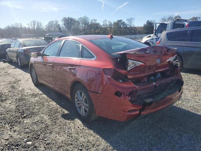 HYUNDAI SONATA SE 2015 red sedan 4d gas 5NPE24AF8FH225109 photo #3