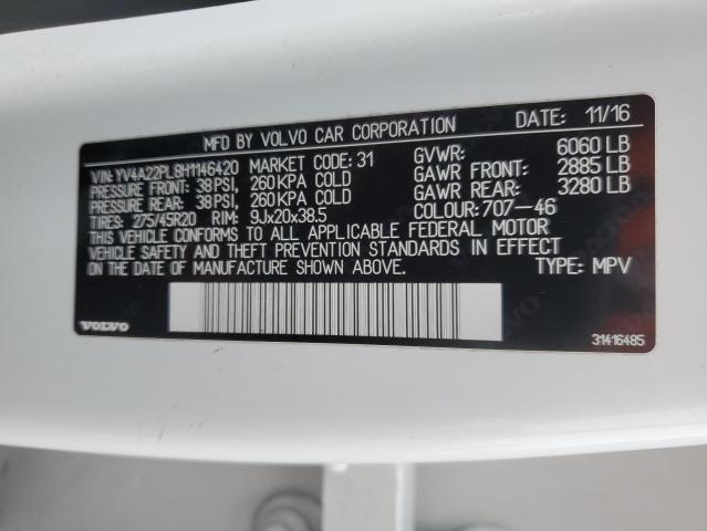 2017 VOLVO XC90 T6 - YV4A22PL8H1146420
