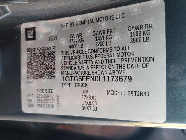 2020 GMC CANYON ALL 1GTG6FEN0L1173679