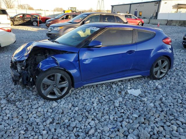 HYUNDAI VELOSTER T 2013 blue  gas KMHTC6AE9DU097811 photo #1